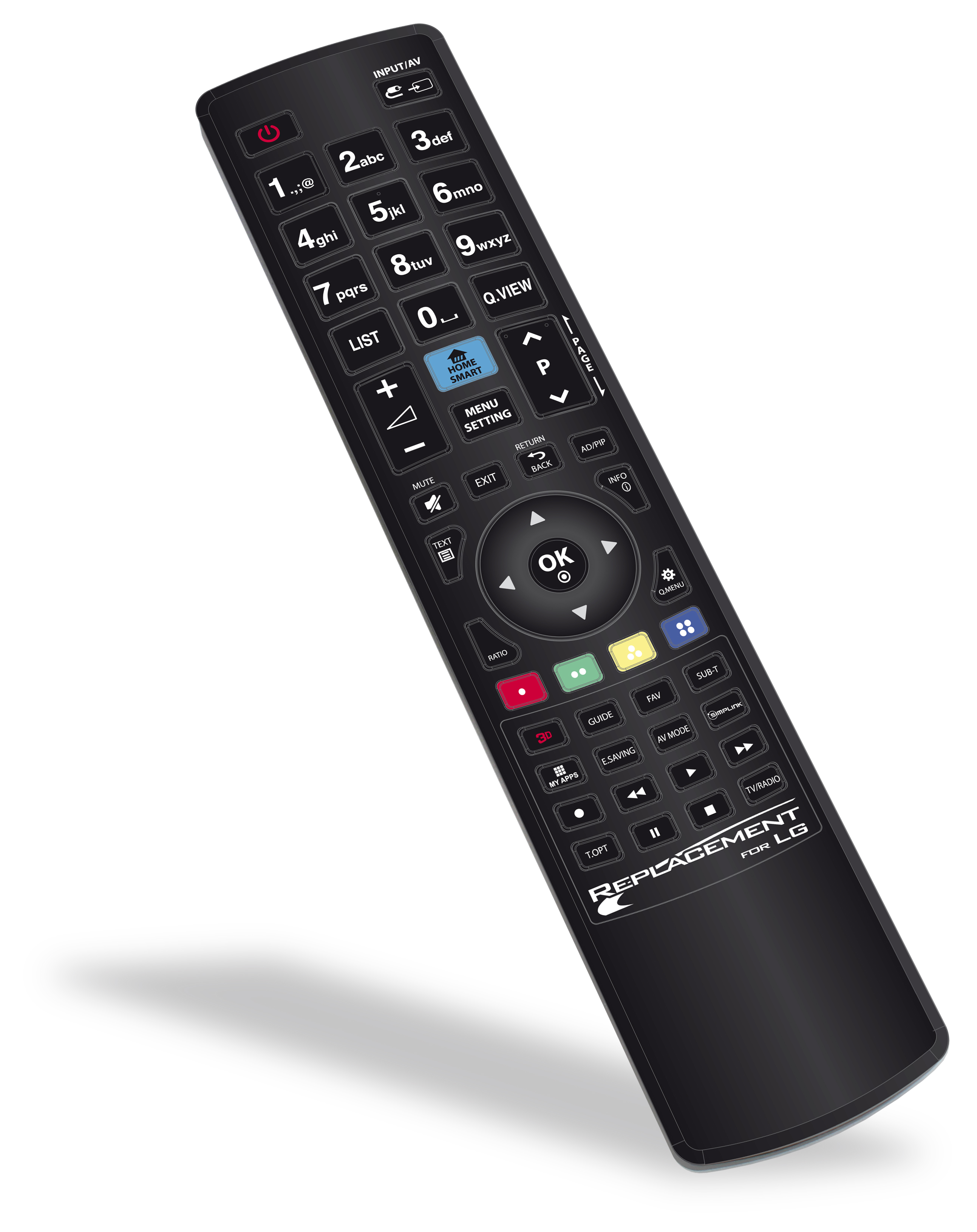 Replacement for LG Television Remote Control